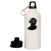 20 oz Aluminum Water Bottle with Carabiner Thumbnail