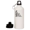20 oz Aluminum Water Bottle with Carabiner Thumbnail
