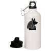 20 oz Aluminum Water Bottle with Carabiner Thumbnail