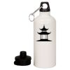 20 oz Aluminum Water Bottle with Carabiner Thumbnail