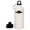 20 oz Aluminum Water Bottle with Carabiner Thumbnail