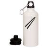 20 oz Aluminum Water Bottle with Carabiner Thumbnail