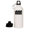 20 oz Aluminum Water Bottle with Carabiner Thumbnail