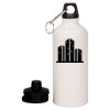 20 oz Aluminum Water Bottle with Carabiner Thumbnail