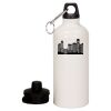 20 oz Aluminum Water Bottle with Carabiner Thumbnail