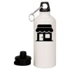 20 oz Aluminum Water Bottle with Carabiner Thumbnail