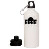 20 oz Aluminum Water Bottle with Carabiner Thumbnail