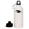 20 oz Aluminum Water Bottle with Carabiner Thumbnail