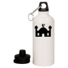 20 oz Aluminum Water Bottle with Carabiner Thumbnail