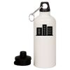 20 oz Aluminum Water Bottle with Carabiner Thumbnail