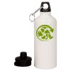 20 oz Aluminum Water Bottle with Carabiner Thumbnail