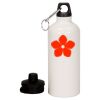 20 oz Aluminum Water Bottle with Carabiner Thumbnail