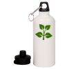 20 oz Aluminum Water Bottle with Carabiner Thumbnail