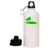 20 oz Aluminum Water Bottle with Carabiner Thumbnail