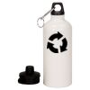 20 oz Aluminum Water Bottle with Carabiner Thumbnail