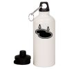 20 oz Aluminum Water Bottle with Carabiner Thumbnail