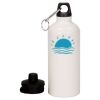 20 oz Aluminum Water Bottle with Carabiner Thumbnail