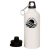 20 oz Aluminum Water Bottle with Carabiner Thumbnail