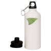 20 oz Aluminum Water Bottle with Carabiner Thumbnail