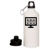 20 oz Aluminum Water Bottle with Carabiner Thumbnail