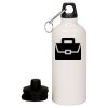 20 oz Aluminum Water Bottle with Carabiner Thumbnail
