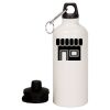 20 oz Aluminum Water Bottle with Carabiner Thumbnail