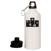 20 oz Aluminum Water Bottle with Carabiner Thumbnail