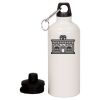 20 oz Aluminum Water Bottle with Carabiner Thumbnail