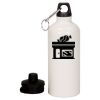 20 oz Aluminum Water Bottle with Carabiner Thumbnail