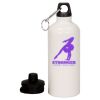 20 oz Aluminum Water Bottle with Carabiner Thumbnail