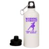 20 oz Aluminum Water Bottle with Carabiner Thumbnail