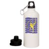 20 oz Aluminum Water Bottle with Carabiner Thumbnail