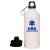 20 oz Aluminum Water Bottle with Carabiner Thumbnail