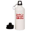 20 oz Aluminum Water Bottle with Carabiner Thumbnail