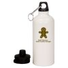 20 oz Aluminum Water Bottle with Carabiner Thumbnail