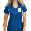 Women's Side Blocked Micropique Sport Wick ® Polo Thumbnail