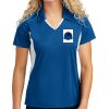 Women's Side Blocked Micropique Sport Wick ® Polo Thumbnail