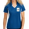 Women's Side Blocked Micropique Sport Wick ® Polo Thumbnail