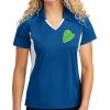 Women's Side Blocked Micropique Sport Wick ® Polo Thumbnail