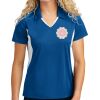 Women's Side Blocked Micropique Sport Wick ® Polo Thumbnail