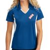 Women's Side Blocked Micropique Sport Wick ® Polo Thumbnail